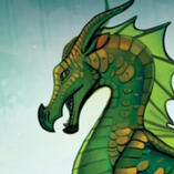 An image of Sundew from Wings of Fire: The Poison Jungle. she is eyeing the viewer.
